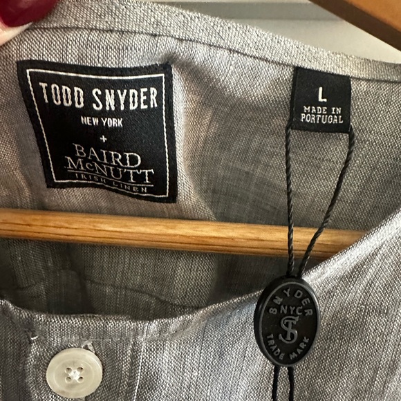 NWT Todd Snyder men’s linen tunic top - Picture 8 of 11